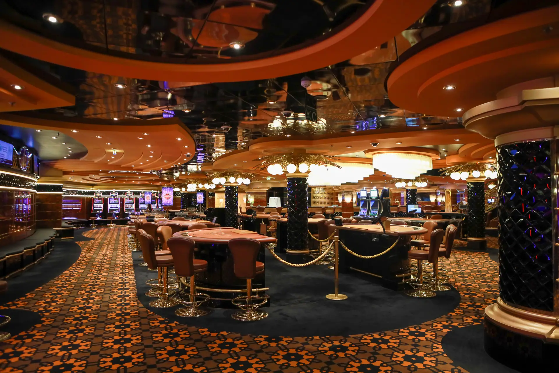 Elegant casino floor at Calvessianluxeretreat