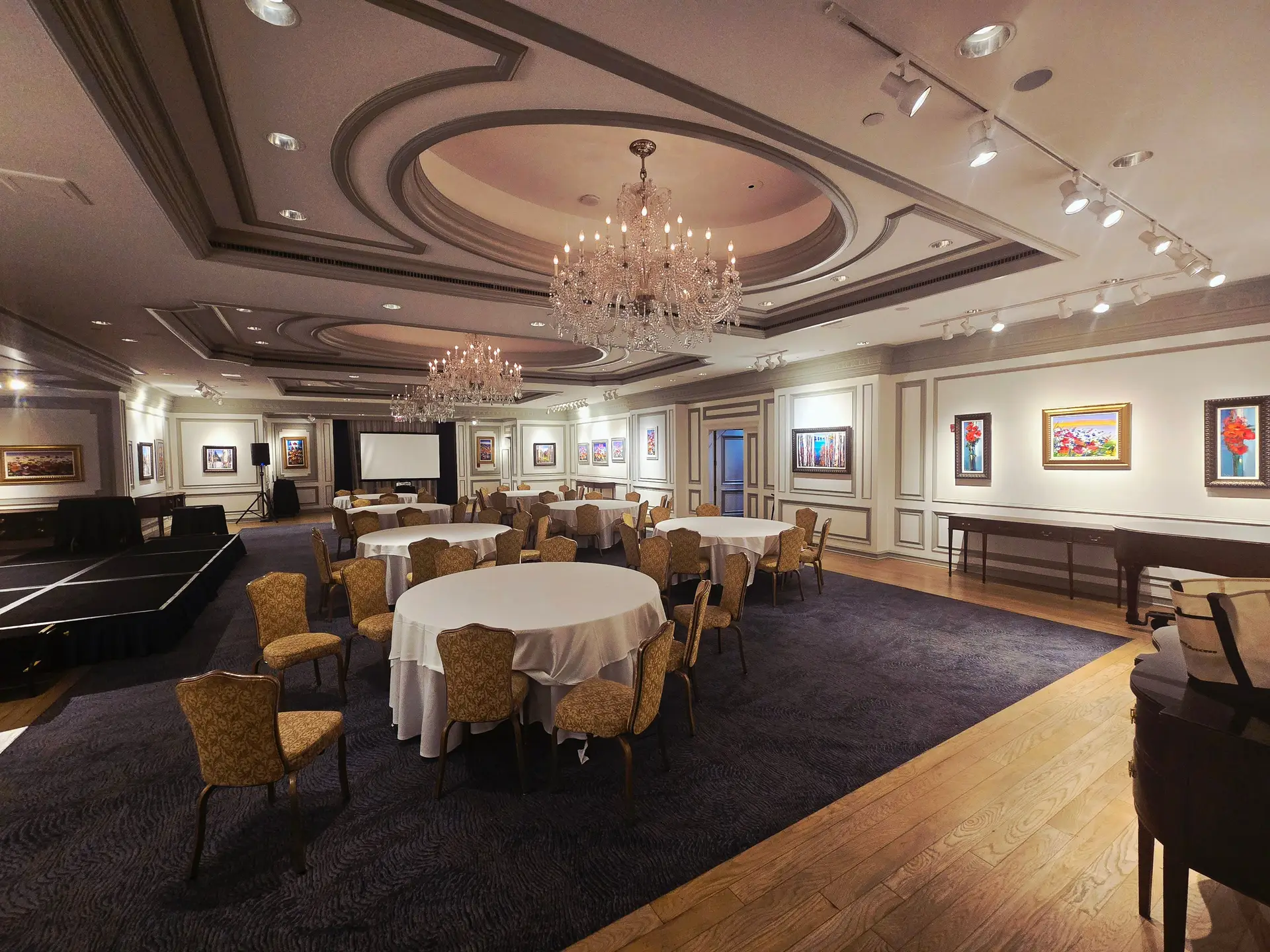Private event space setup